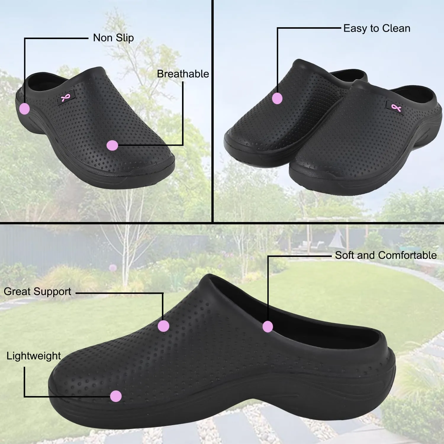 Comfort Trends Clogs for Women Nurse Shoes Garden Clogs