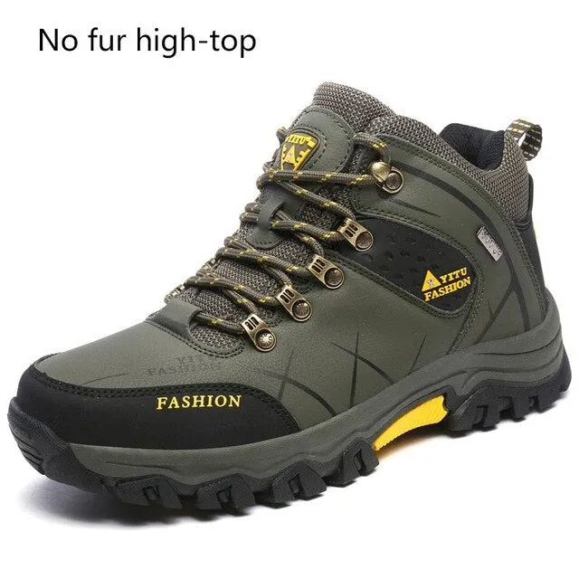 High quality ankle snow boots men 2020