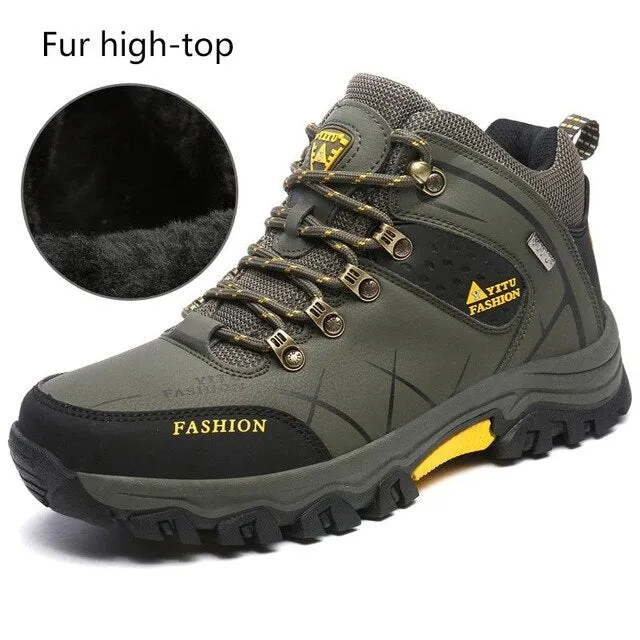 High quality ankle snow boots men 2020