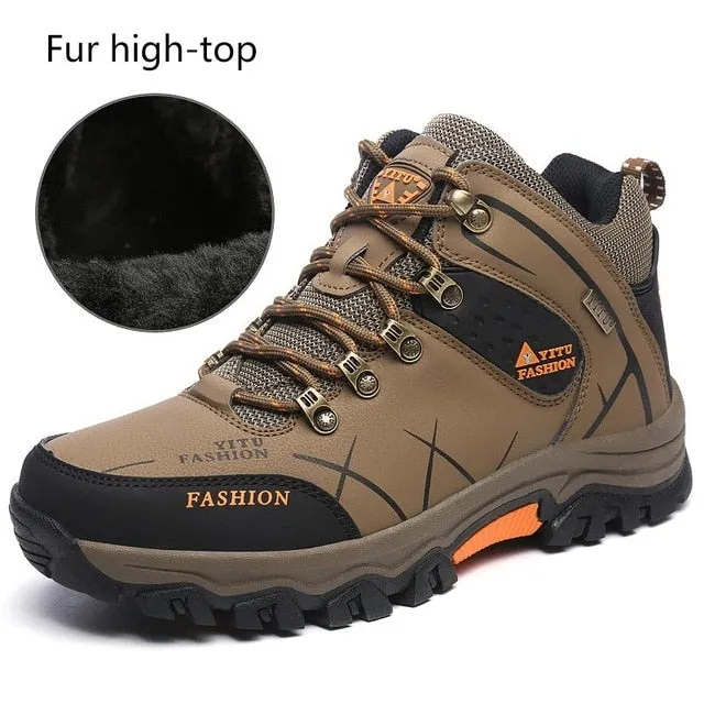 High quality ankle snow boots men 2020