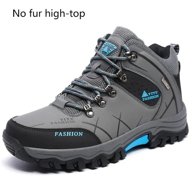 High quality ankle snow boots men 2020