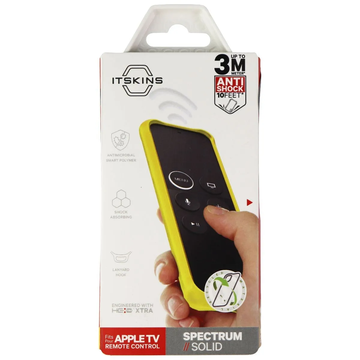 ITSKINS Spectrum Solid Cover for Apple TV Remote Control - Yellow