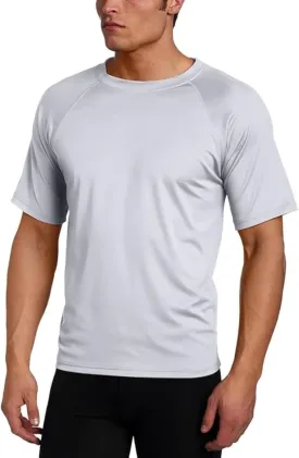 Kanu Surf Men's Short Sleeve UPF 50 Swim Shirt Rash Guard Sun Shirt (Regular & Extended Sizes)