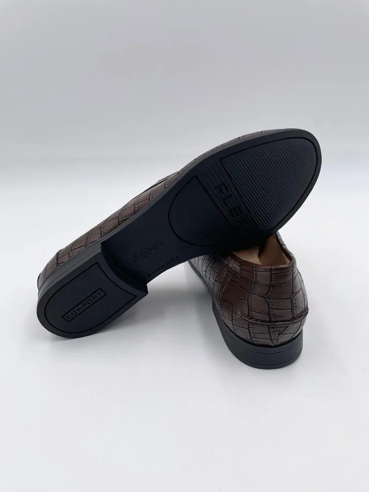 Margot Polished Gator in Brown by Life Stride