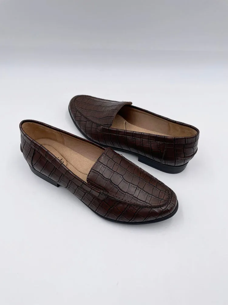 Margot Polished Gator in Brown by Life Stride