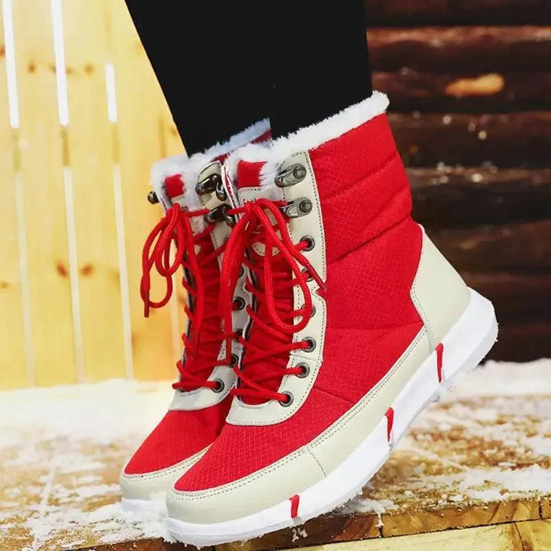 New High-top Plus Velvet Padded Snow Boots Women
