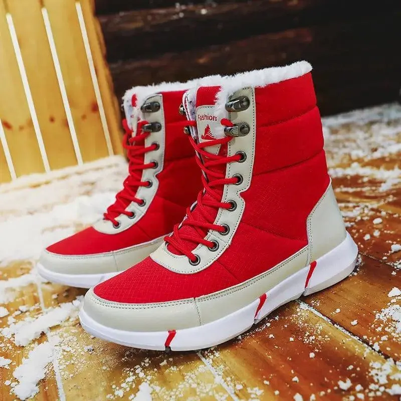 New High-top Plus Velvet Padded Snow Boots Women
