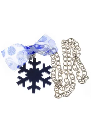 NIEVE Blue Silver Chain Pendant