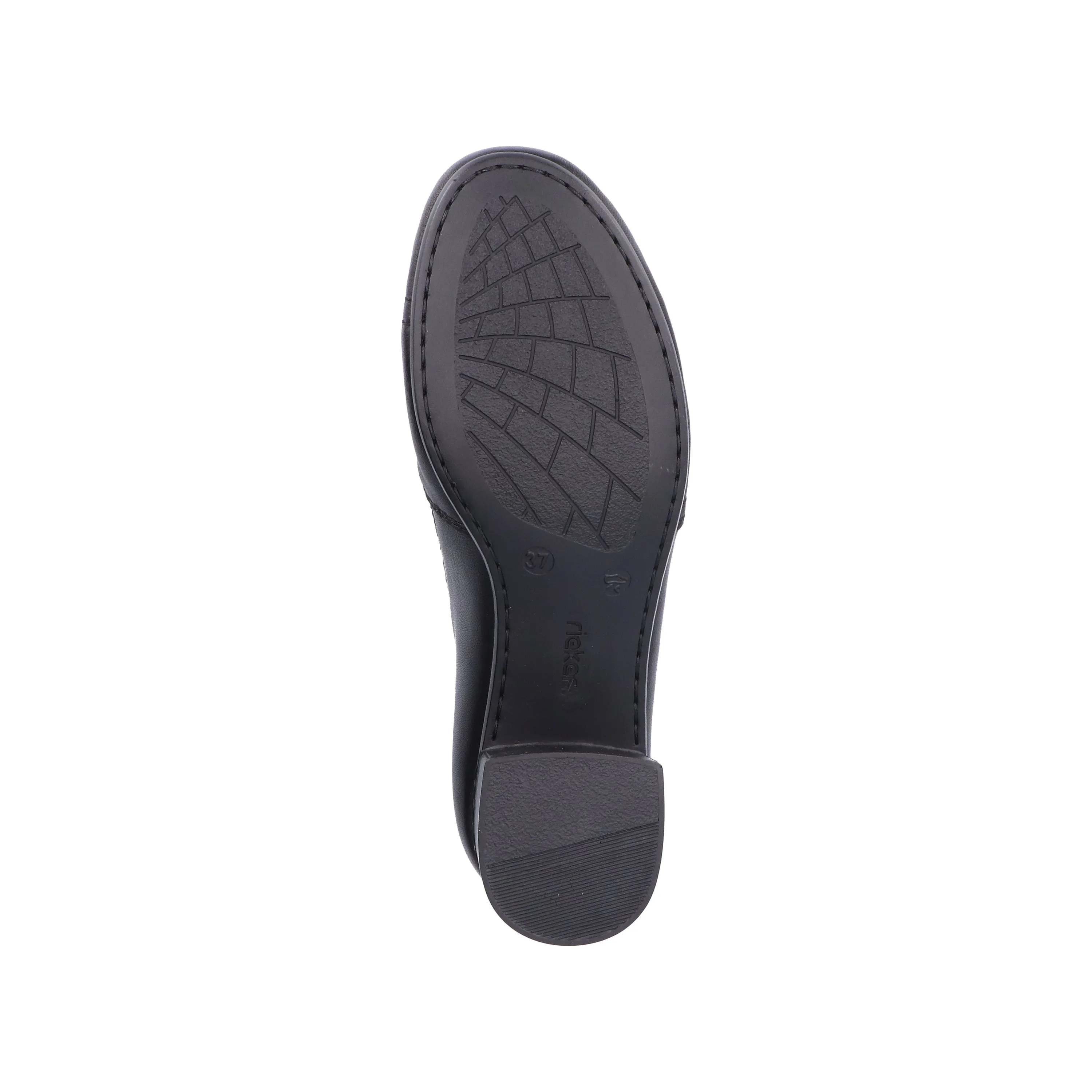 Rieker 41657-00 Black Womens Casual Comfort Heeled Shoes