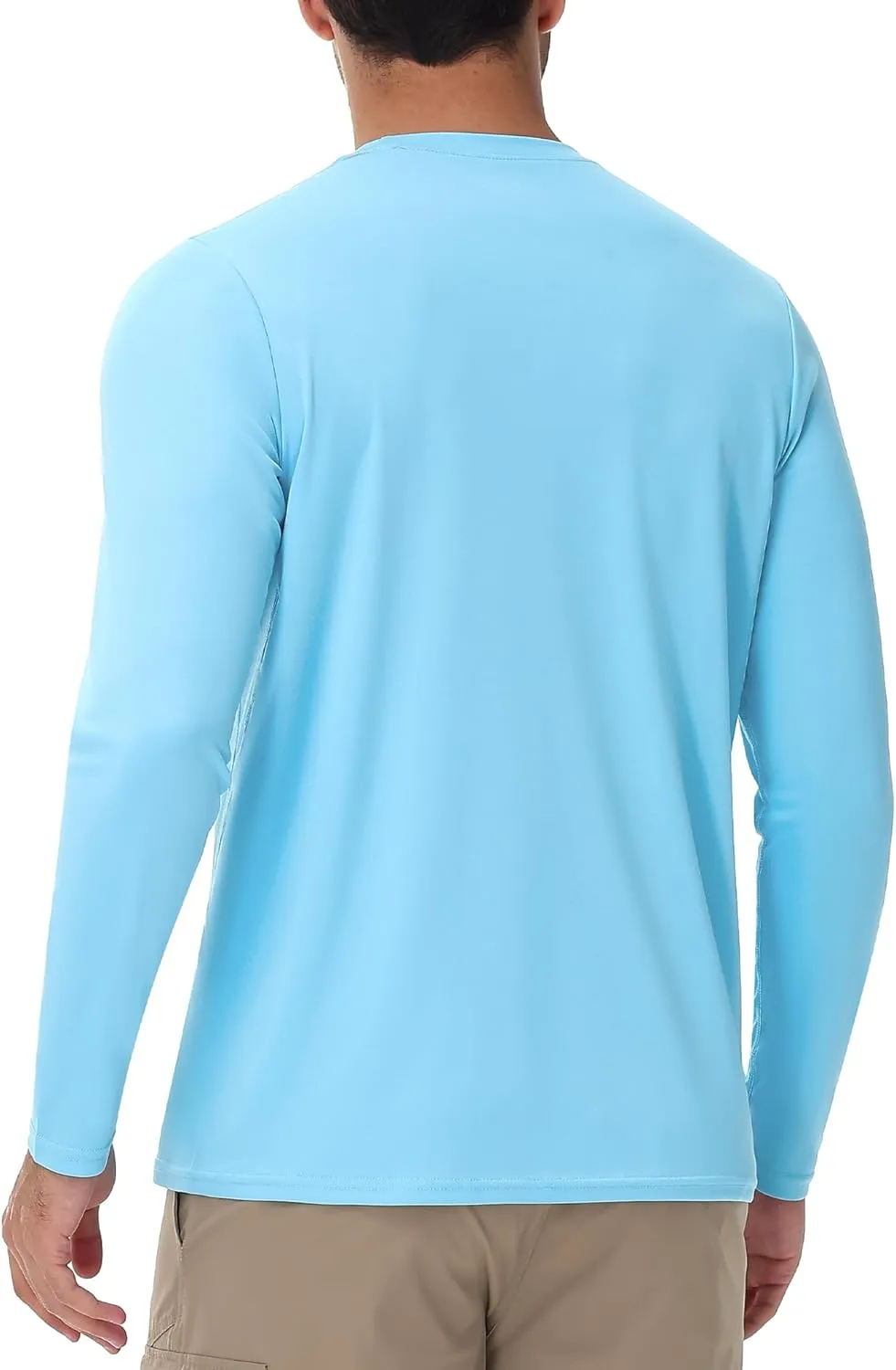 Runhit Men's UPF 50  Sun Protection Shirts Long Sleeve UV Swim Shirt Fishing Hiking Running Rash Guard Quick Dry Lightweight