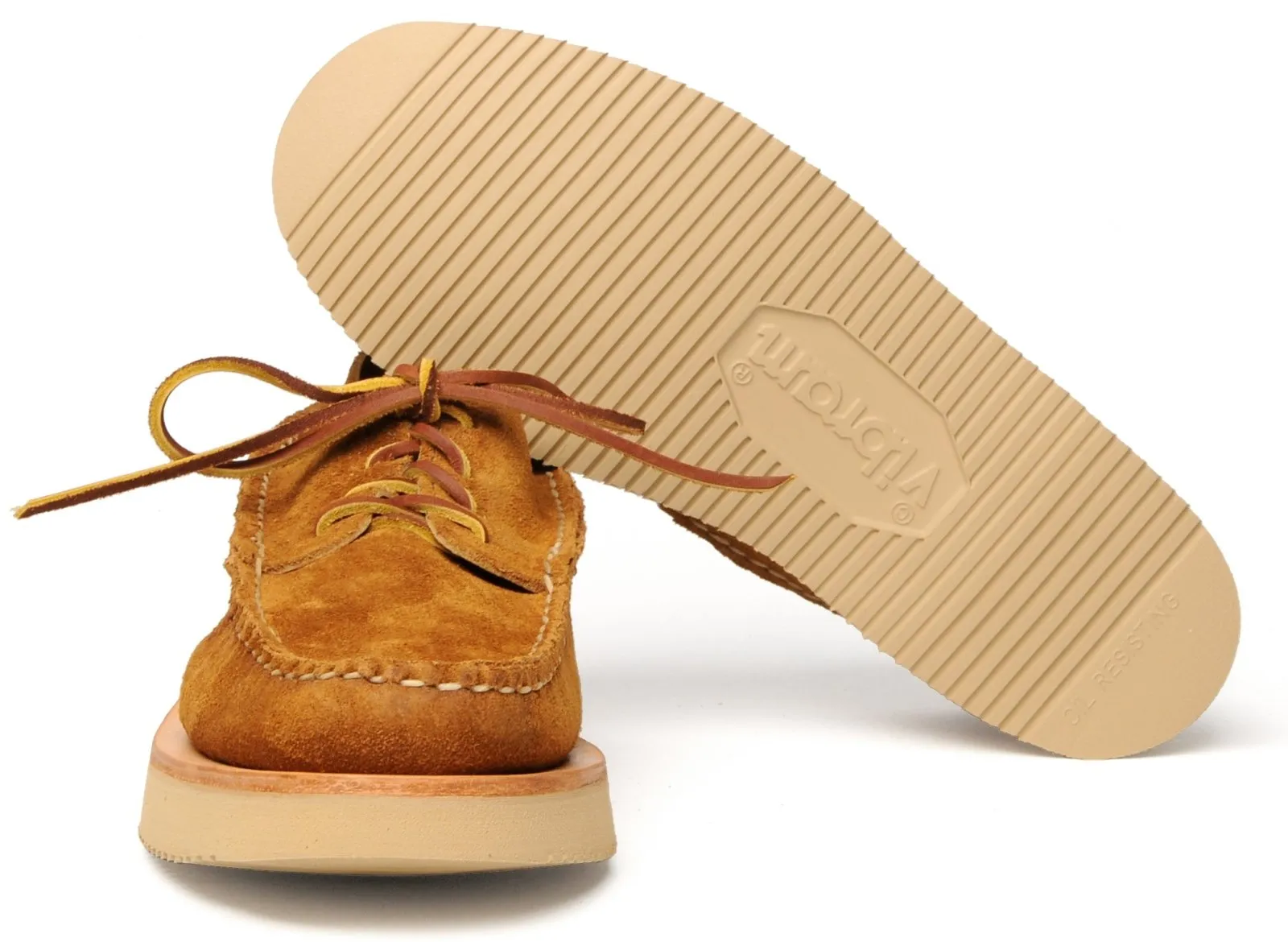 SEMI HANDSEWN MAINE GUIDE OX DB | Moccasin Shoe | FO G Brown