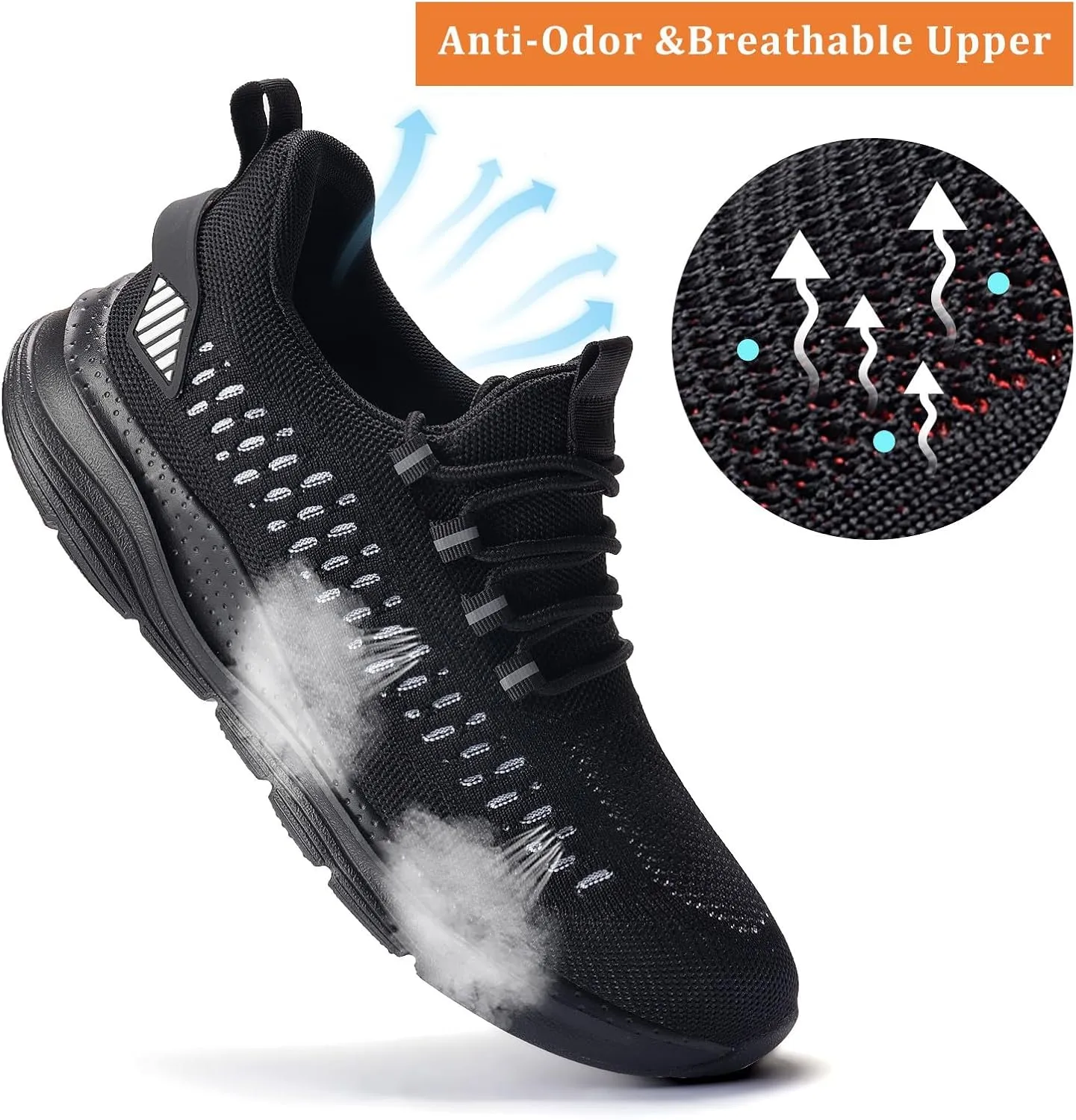 Steel Toe Shoes for Men and Women Comfortable Lightweight Work Safety Shoes Puncture Proof Slip Resistant Indestructible Sneakers Construction Work Utility